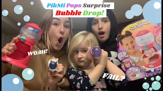 "Pikmi Pop Surprise Bubble Drop" Unboxing and Review with Brixton, Eva and Byron!