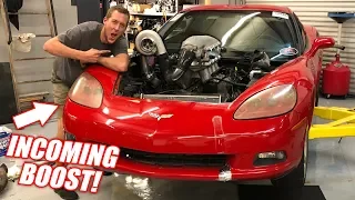 We Turbo'd the Auction Corvette in ONE DAY! (RIP Truck Engine)