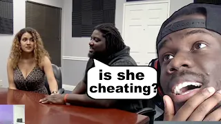 LIE DETECTOR TEST! is she CHEATING on her BOYFRIEND with her BOSS!?