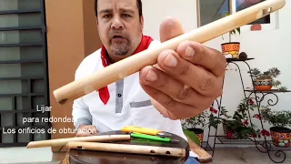 ¿Como hacer una flauta de carrizo de tres agujeros?