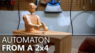 Stanley, the Hammering Automaton: Built from a 2x4 and one nail.