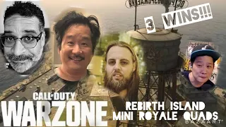 7th WARZONE video-Three Wins on Rebirth Island(Quads)