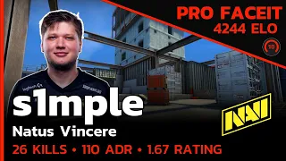 s1mple NAVI GOES NUCLEAR on FACEIT☢️ w/iM/b1t (VERTIGO) FACEIT LVL 10 / CSGO POV / Sep 4, 2023