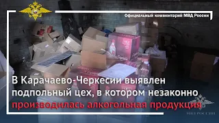 Ирина Волк: В Карачаево-Черкесии выявлен подпольный цех, по  производству алкогольной продукции