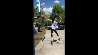 Baby Lew #2 Basketball Slam Dunk Gender Reveal Movie 2019, Space Jam Theme Song, It's A Girl!