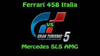 Gran Turismo 5 - Ferrari 458 Italia vs Mercedes SLS AMG - Drag Race