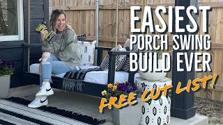 EASY CRIB MATTRESS PORCH SWING BUILD