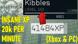 Level up FAST! Starfield exploit - 20,000 xp PER MINUTE, level 100 in 20 minutes, best xp farm