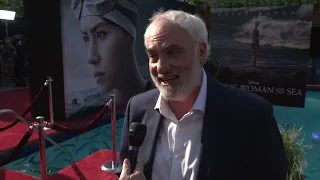 Young Woman And The Sea: Kim Bodnia Red Carpet interview | ScreenSlam