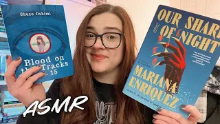 ASMR tapping on books with blue on the cover 💙✨