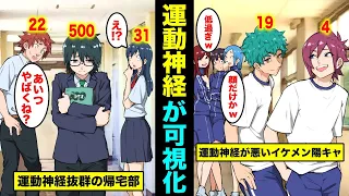 【漫画】運動神経が可視化されたらどうなるのか？運動神経が良い人と悪い人が一瞬でわかる世界とは？