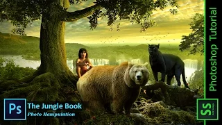 Tutorial Photoshop CC2014 | Photo Manipulation - The Jungle Book