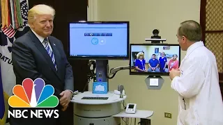 Donald Trump Participates In Interactive Veterans Affairs ‘Telehealth’ Event | NBC News