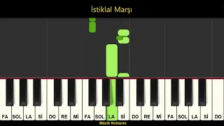 İstiklal Marşı Melodika Org Notaları