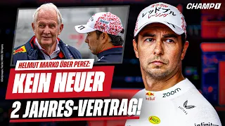 Red Bull verwehrt Sergio Perez einen 2-Jahres-Vertrag. Warum? Helmut Marko äußert sich!