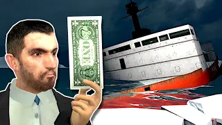 Budget Cruise Turns into Sinking Ship Survival! - Garry's Mod Gameplay