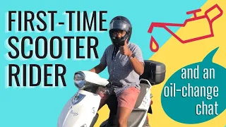 Learn with a First-Time Scooter Rider + Watch an Oil Change for a Genuine Buddy 50cc