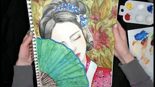 ART on THURSDAYS - Lesson 7, 2022 - portrait of beautiful asian girl 3