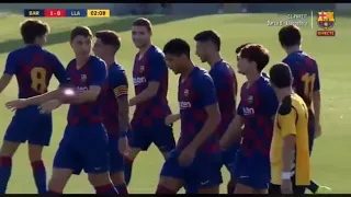 HIROKI ABE FIRST GOAL FOR FC BARCELONA B