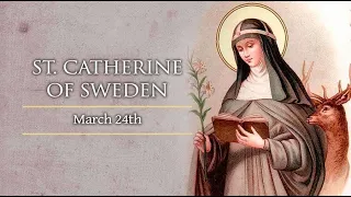 Saint of the day - Catherine of Sweden - March 24 #saintoftheday #catholic #christianity