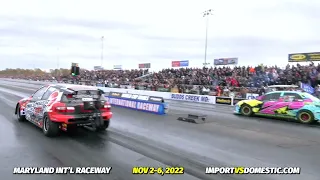 Speedfactory Racing AWD Civic 7.6 Second Pass at 186 MPH... World Cup Finals
