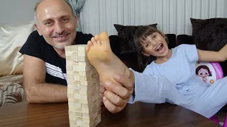 Cezalı Jenga Challenge Funny Kids Video