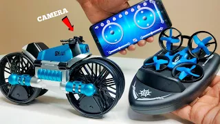 JJRC 3 in 1 Drone Vs RC 2 in 1 Camera Bike Drone - Chatpat toy tv