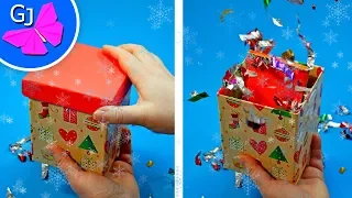 Christmas explosive box with a Surprise