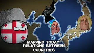 Mapping Today Asia/Oceania (Relations between Countries - Georgia) - Mr Incredible canny/Unc P 106