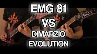 EMG 81 vs DiMarzio EVOLUTION //// Active vs Passive Pickups Comparison