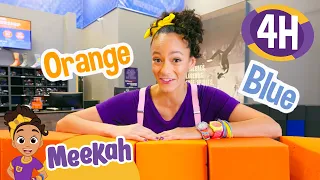 Meekah Sky Zone - Flips | 4 HOURS OF MEEKAH! | Educational Videos for Kids