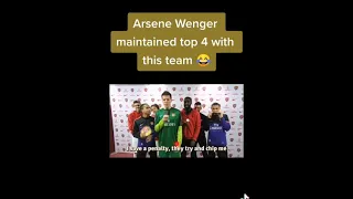 Wenger maintained top 4 with this team🤣🤣