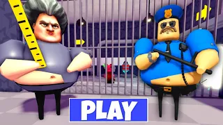 SCARY TEACHER BARRY'S PRISON RUN! (OBBY) ROBLOX || Jumpscare & Gamey
