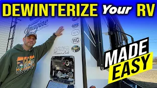 How to Dewinterize & Sanitize Your RV Plumbing - Dewinterizing a Travel Trailer / 5th Wheel / Camper