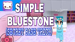 Simple Blue Stone Secret Base Trick Kawaiicraft2021 Kawaii #roadto100k #siahgaming #kawaiicraft