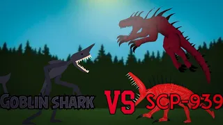 Goblin shark vs Scp-939 (рисуем мультфильмы 2)