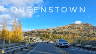 Queenstown Autumn Drive 2023 4K | Lake Hayes to Remarkables Park Shopping Centre | New Zealand Tours
