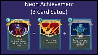 Neon Achievement - Slay the Spire (3 Card Solution)