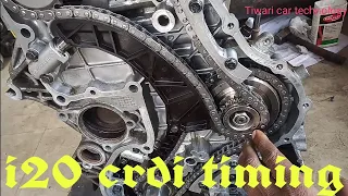 Hyundai i20 crdi chain timing||Verna crdi engine timing