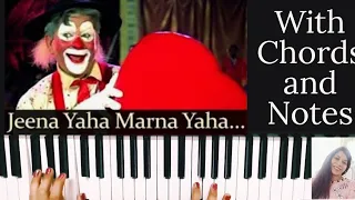 Jeena Yahan Marna Yahan Piano Tutorial with Notes and Chords @Piano Beats Manvi