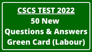 CSCS Test UK 2023 | CSCS Green Card Questions & Answers | CSCS labour Card | Citb test UK