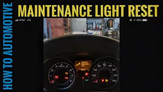 How to Reset the Maintenance Light (Oil Light) on a 2013 Acura MDX