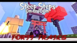 Steep Steps 0m to 100m | Torii Trails Mountain #roblox #steepsteps