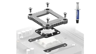 ElecGear AM5 CPU Contact Frame for AMD Ryzen 7000 Zen4 + Thermal Paste Guard (LGA1718-AL)