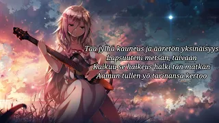 nightwish - last of the wilds (nightcore) lyrics