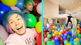 [NEW] I FILLED MY ENTIRE HOUSE WITH BALLOONS PRANK!