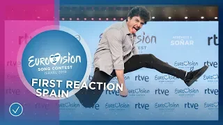 First reaction of Miki from Spain 🇪🇸 - Eurovision Song Contest 2019