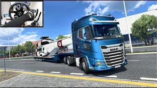 Huge Eurocopter Transported Across Europe (Italy➡️Spain)  - Euro Truck Simulator 2 - Moza R9 Setup