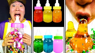 Mukbang Giant Bottle Candy Jelly || Funny Mukbang || TikTok Video - HUBA