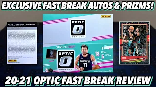 EXCLUSIVE FAST BREAK AUTOS & PRIZMS! | 2020-21 Panini Donruss Optic Basketball Fast Break Box Review